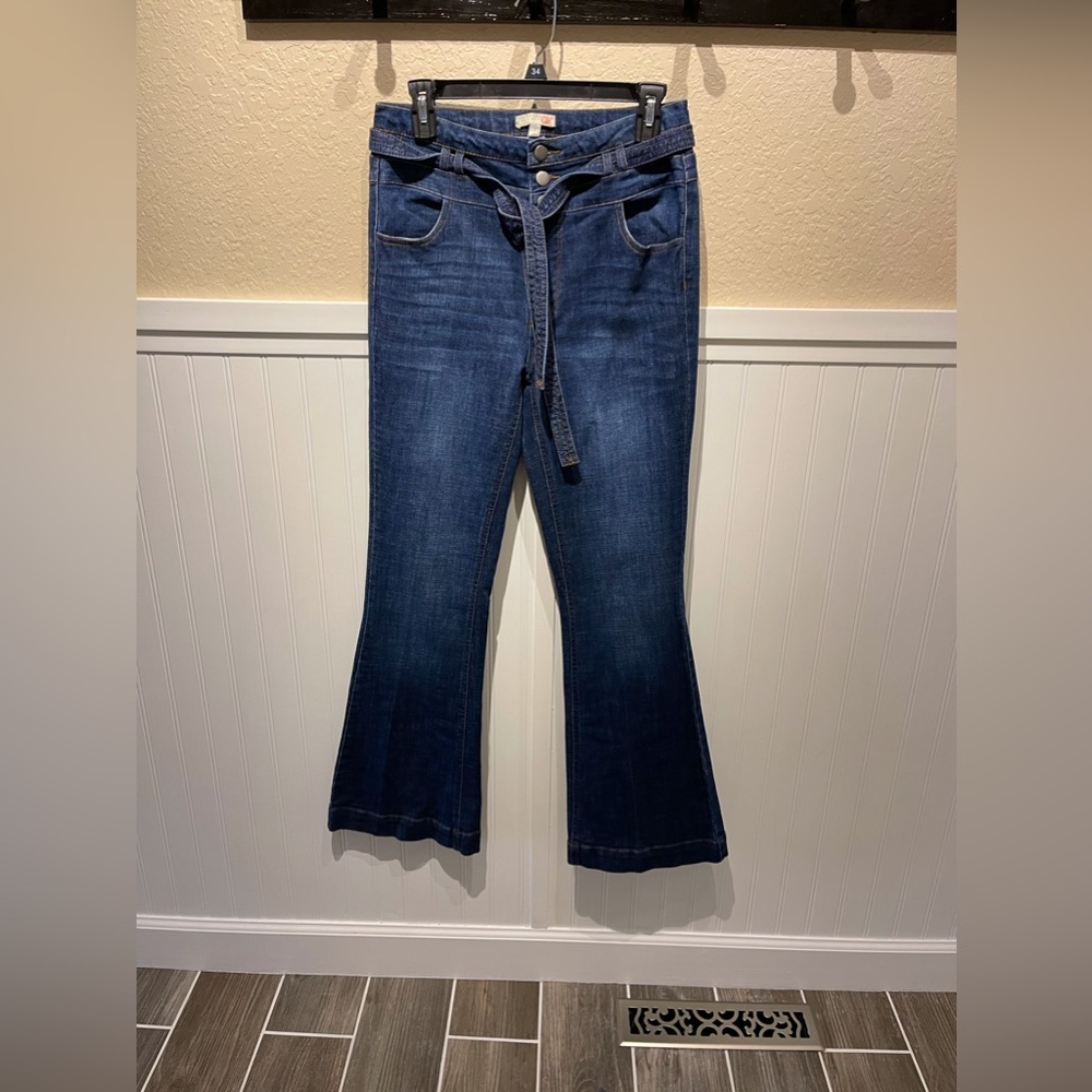 GB Flare Jeans with Tie Waist